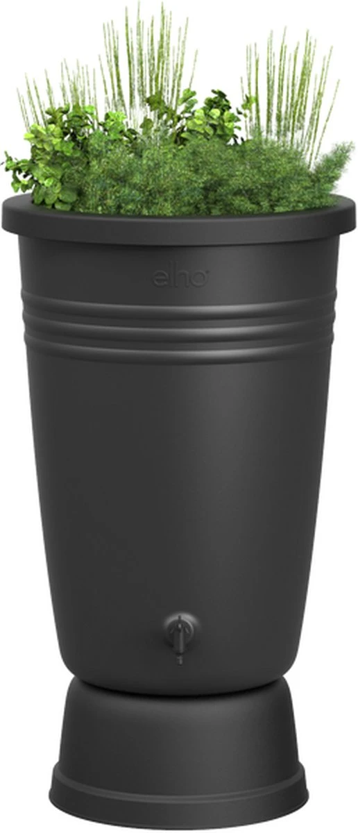 Elho Green Basics Regenton Plus 105 - Regenton Voor Kweken En Oogsten - Ø 58.4 X H 80.4 Cm - Zwart/Living Black 2 Elho Green Basics Regenton Plus 105 - Regenton Voor Kweken En Oogsten - Ø 58.4 X H 80.4 Cm - Zwart/Living Black - Image 2