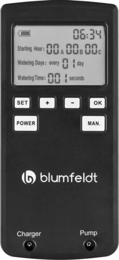 Blumfeldt Greenkeeper Automatisch Bewateringssysteem - Besproeiingscomputer - Druppelsysteem - Bewateringsautomaat Ideaal Tijdens Vakantie - Voor 60 Potplanten -Tuin Verkoop 552x1200