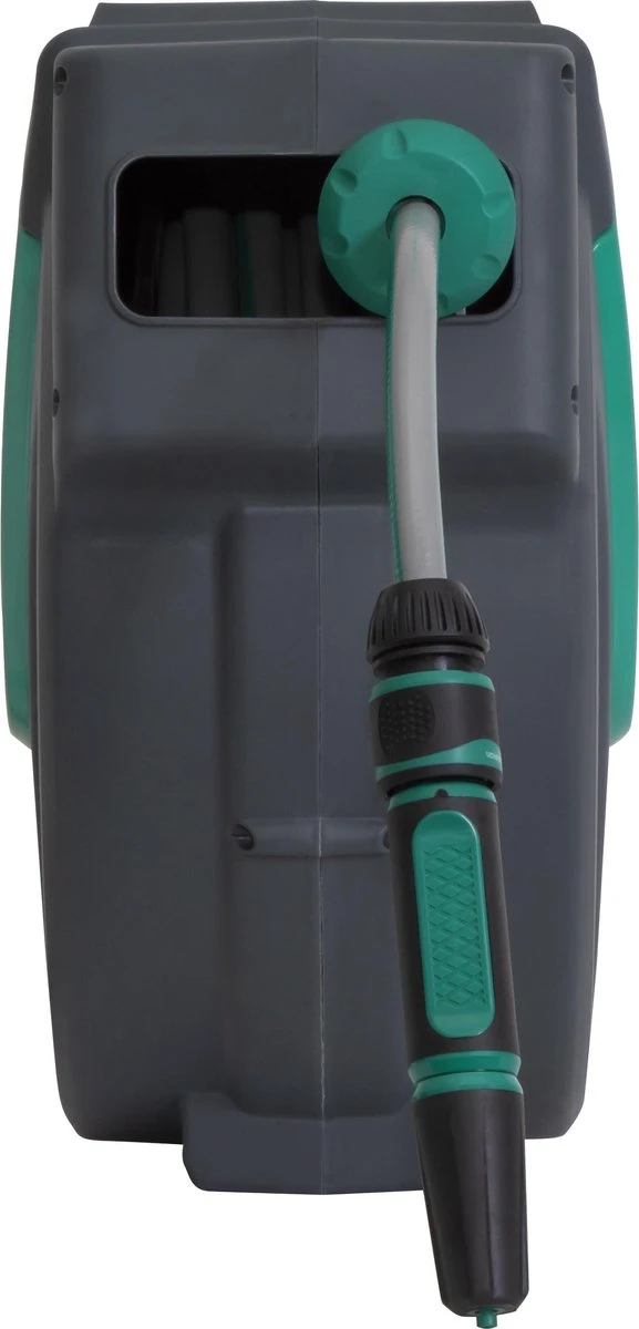 VONROC Automatische Slanghaspel – Incl. 25m Tuinslang, Aansluitslang, Spuitstuk, Koppelingen & Kraanaansluiting 3 VONROC Automatische Slanghaspel – Incl. 25m Tuinslang, Aansluitslang, Spuitstuk, Koppelingen & Kraanaansluiting - Image 3