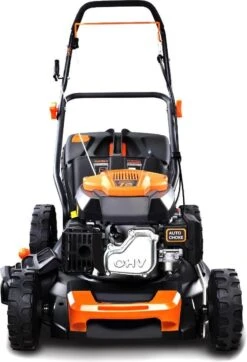 FUXTEC Grasmaaier Benzine - 46cm - Zelfrijdend / Zelftrekkend / Achterwielaandrijving - Mulchfunctie - Opvangbak 50L - FX-RM4646 -Tuin Verkoop 818x1200