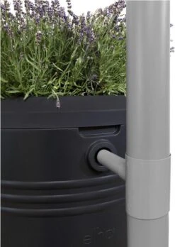 Elho Green Basics Regenton - Regenton - Living Black - Buiten - 200 Liter -Tuin Verkoop 852x1200