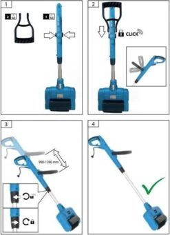 Güde Elektrische Oppervlakte- En Voegenreiniger - MET Telescopische Stang & 4 Voegenborstels - GUB 500 -Tuin Verkoop 868x1200