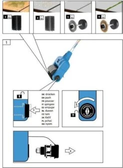 Güde Elektrische Oppervlakte- En Voegenreiniger - MET Telescopische Stang & 4 Voegenborstels - GUB 500 -Tuin Verkoop 883x1200