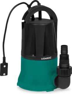 Uitgelichte producten 11 VONROC Dompelpomp / Vlakzuigpomp / Dweilpomp - Tot 1mm Met Sensorschakelaar - 400W - 6000l/h - Voor Schoon Water